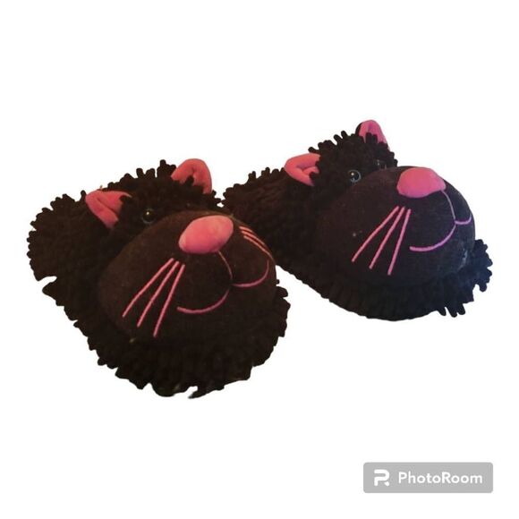 Aroma Home® Fuzzy Friends Cat Slippers - Picture 3 of 7